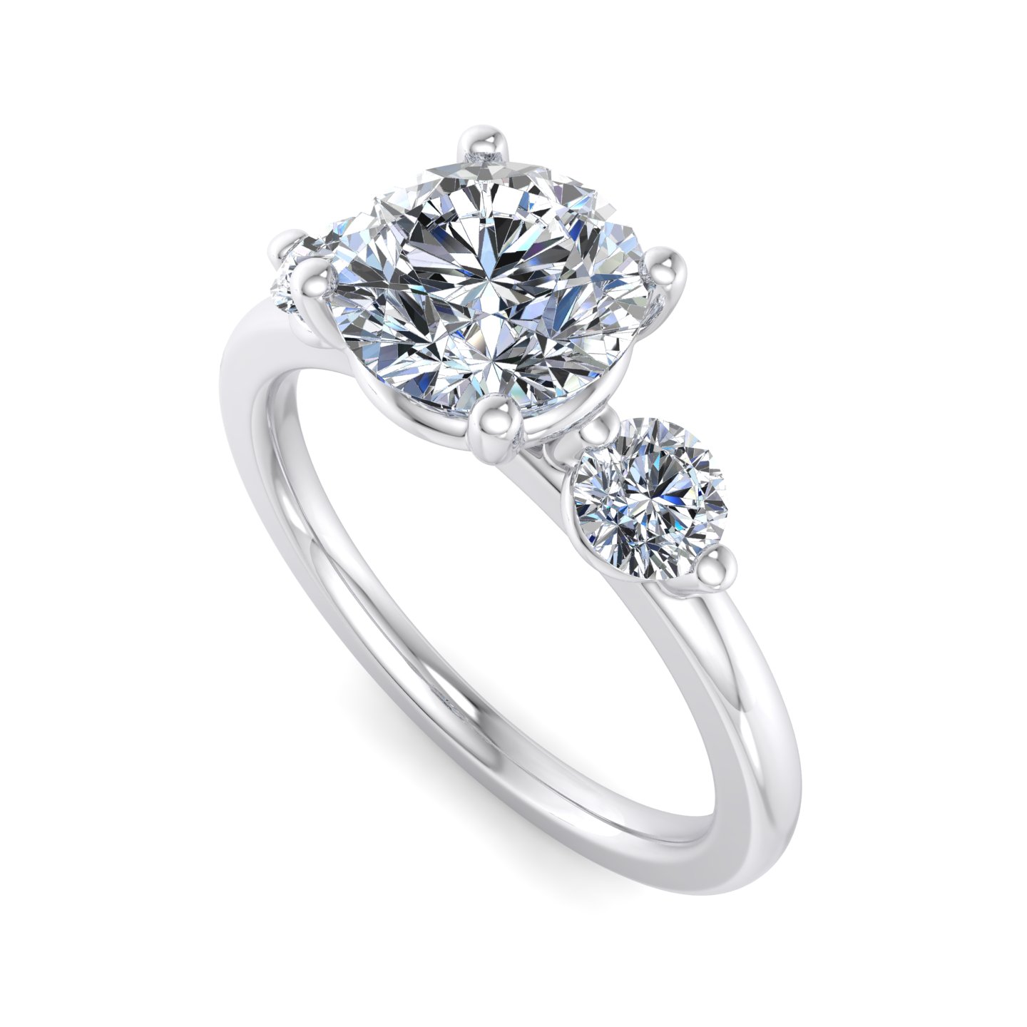 Rosie 3 Stone Engagement Ring